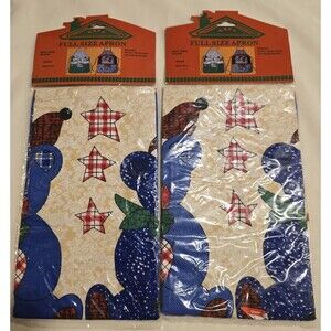CHARMING HOME 2 PACKS WITH 2 Christmas Aprons 4 Aprons Total